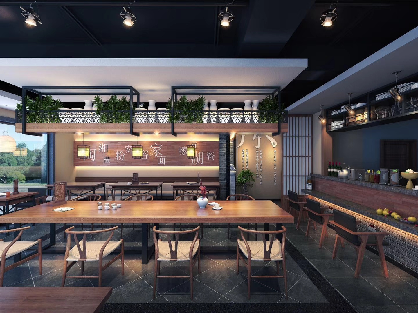 廣州展館設計方案陶家湖-餐飲店鋪設計